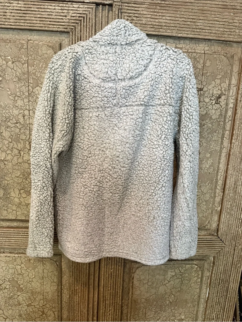 True Grit Cream Sherpa Half-Zip Turtleneck Pullover